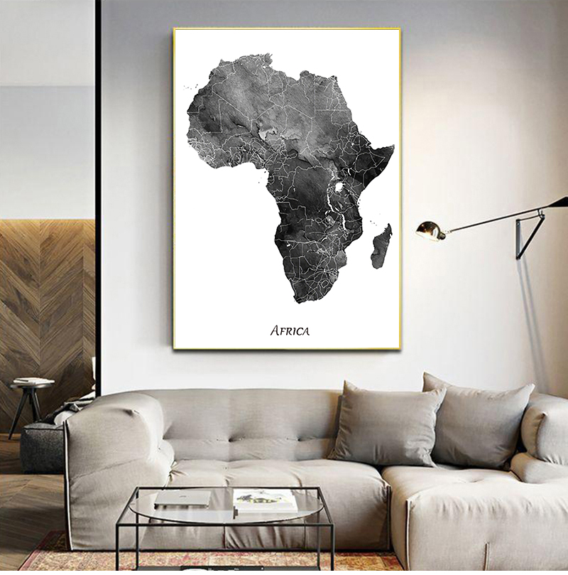 Star Map Poster - Afryka mapa plakaty i wydruki mapa