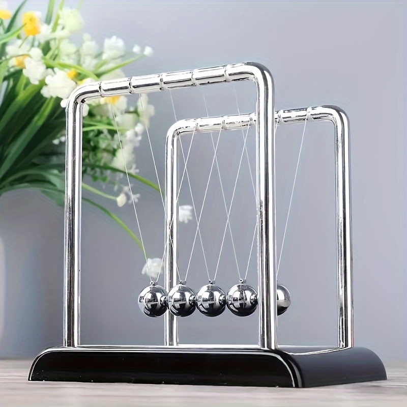 Newton Cradle Large - Klasyczna kołyska Newtona Metalowa ozdoba na