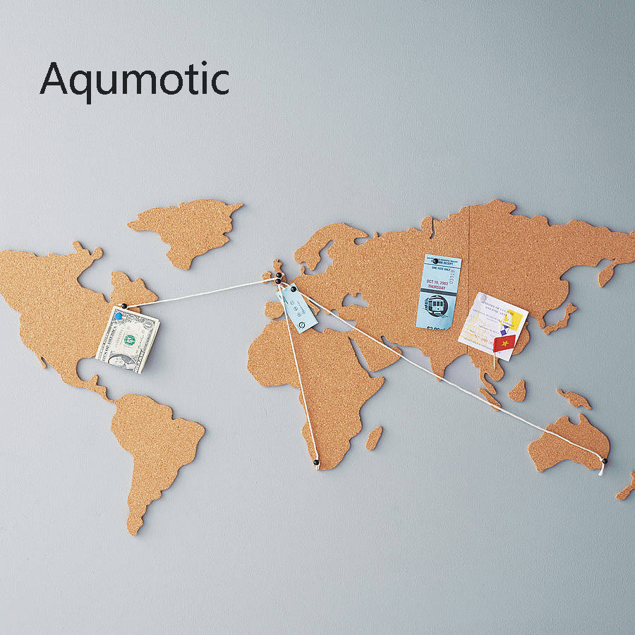 Aqumotic Cork World Map Travel – Star Map Poster recenzja i cena