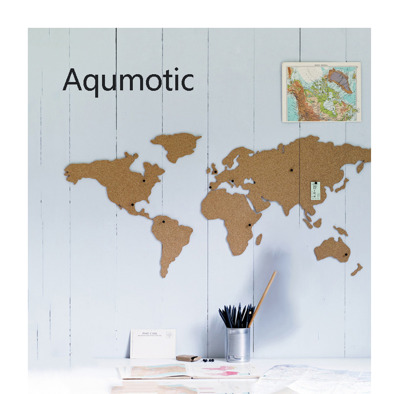Aqumotic Cork World Map Travel – Star Map Poster recenzja i cena
