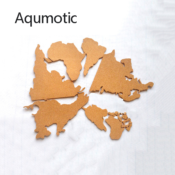Aqumotic Cork World Map Travel – Star Map Poster recenzja i cena